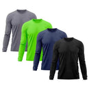 Kit 4 Camiseta Masculina Segunda Pele Proteo Solar UV Trmica Praia Manga Longa Blusa Camisa–Premium