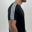 Camiseta Dry Fit III Listras Ombro–Elegante