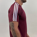 Camiseta Dry Fit III Listras Ombro–Elegante