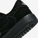 Travis Scott x Air Jordan 1 Low Black Phantom–Elegante